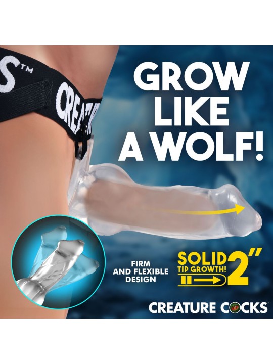 Creature Cocks - Snow Wolf Holle Strap-on Dildo - 20,6 cm