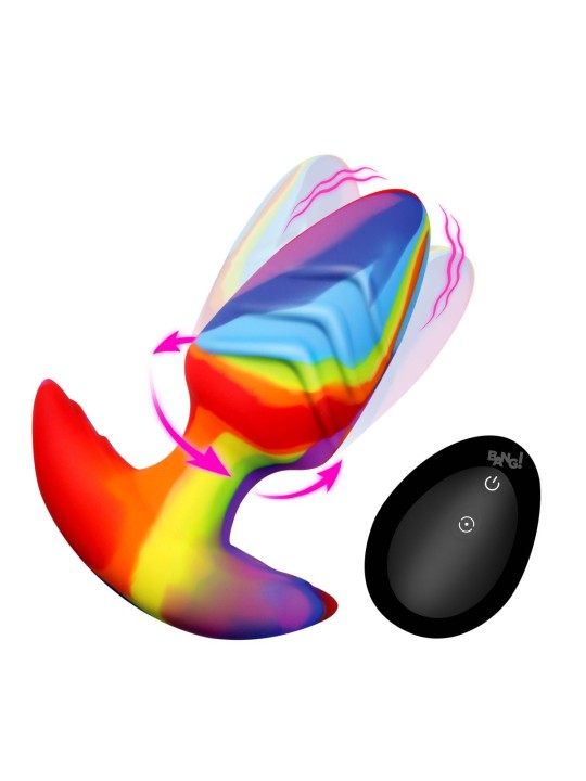 Bang! - Roterende en Vibrerende Buttplug - 9,9 cm