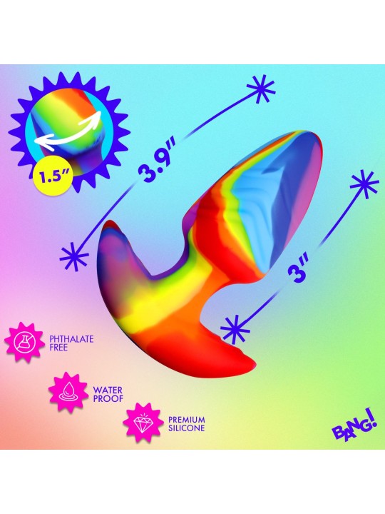 Bang! - Roterende en Vibrerende Buttplug - 9,9 cm