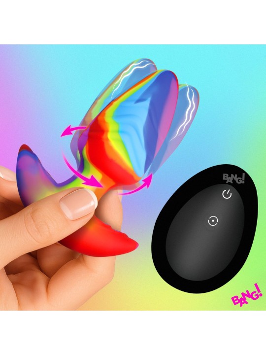 Bang! - Roterende en Vibrerende Buttplug - 9,9 cm