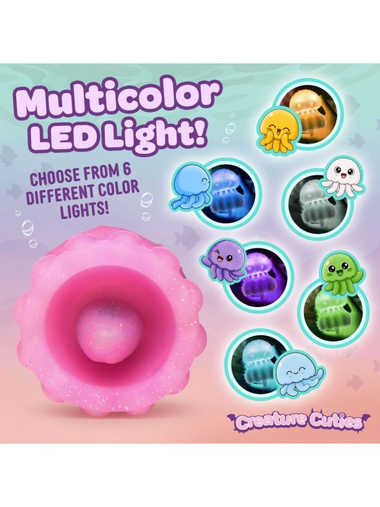 Creature Cocks - Glow Jelly Likkend & Vibrerende Clitoris Stimulator - Roze