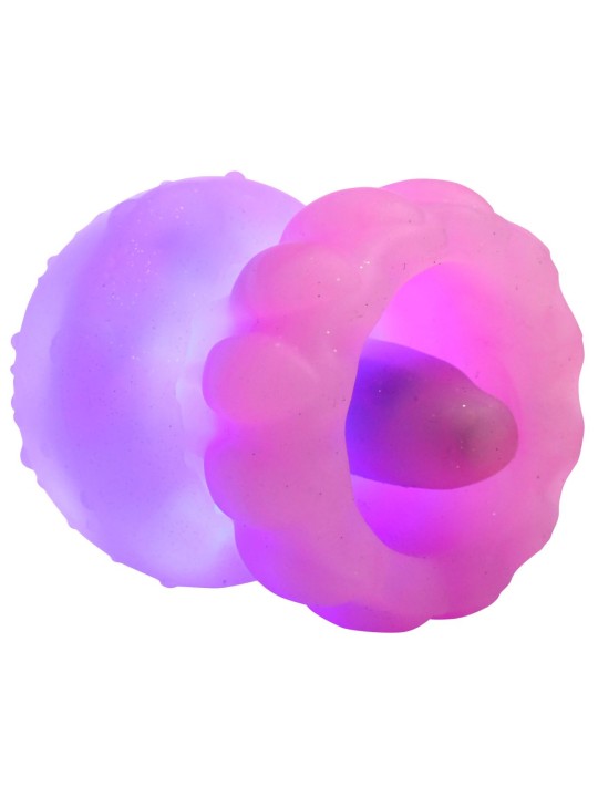 Creature Cocks - Glow Jelly Likkend & Vibrerende Clitoris Stimulator - Roze