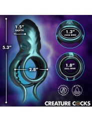 Creature Cocks - Octo Grip Vibrerende Penisring - Blauw
