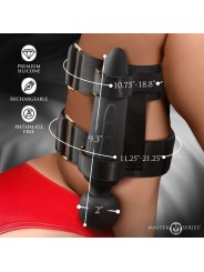 Master Series - Thunderstick Wand met Dijbeenband - Zwart