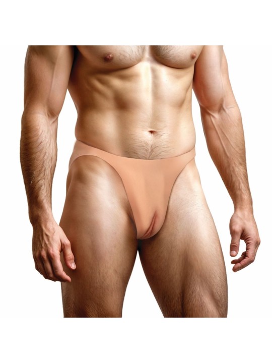 Master Series - Pussy Strap Vagina Jockstrap - Beige