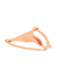 Master Series - Pussy Strap Vagina Jockstrap - Beige