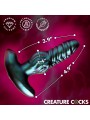 Creature Cocks - Octo-Squirm Vibrating Anal Plug - 12.4 cm