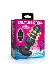 Creature Cocks - Octo-Squirm Vibrating Anal Plug - 12.4 cm