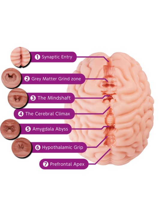 XTC Japan – Brain Hacker DX Masturbator – Peach