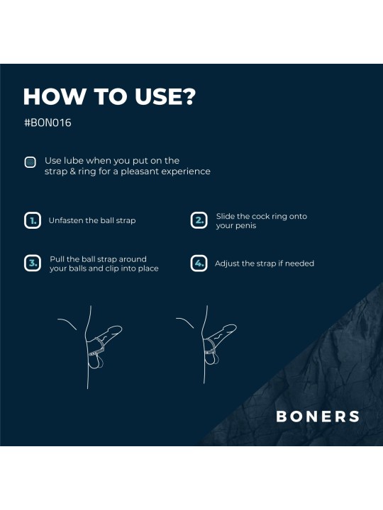 Boners Cock & Ball Strap - L