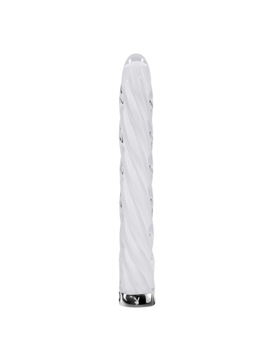 Playboy - In A Twist Glass Vibrator