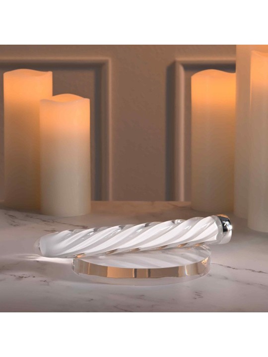 Playboy - In A Twist Glass Vibrator