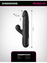 Fetish Fantasy Series - Sonix Stotende Rabbit Vibrator - Zwart