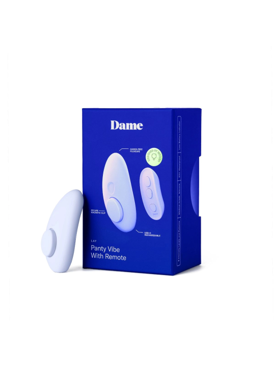 Dame - Lay Panty Vibrator - Ice White