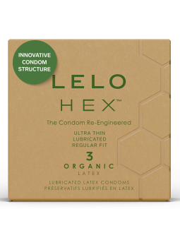 LELO - HEX Organic Condooms - 3 Stuks