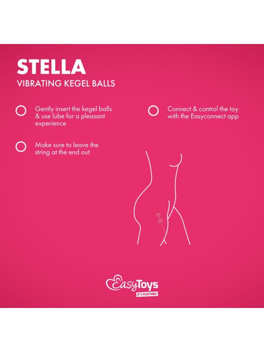 EasyConnect - Vibrerende Kegel Balletjes Stella app gestuurd