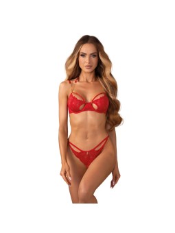 Obsessive – Matildea 2-Delige Open Set – Rood