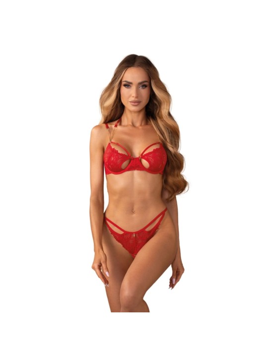 Obsessive – Matildea 2-Delige Open Set – Rood