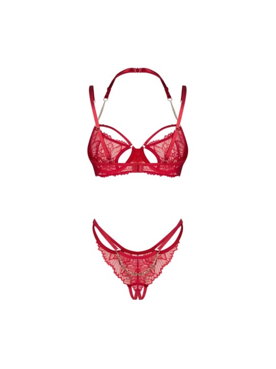 Obsessive – Matildea 2-Delige Open Set – Rood