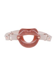 Sportsheets – S&M Peaches ‘n CreaMe Silicone Lips Gag – Cream & Orange