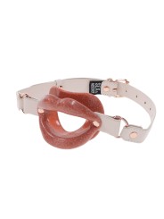 Sportsheets – S&M Peaches ‘n CreaMe Silicone Lips Gag – Cream & Orange