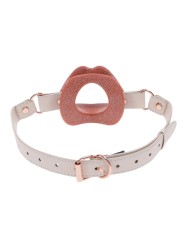 Sportsheets – S&M Peaches ‘n CreaMe Silicone Lips Gag – Cream & Orange