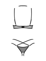 Obsessive - Donarella 3-pcs Crotchless Set - M/L