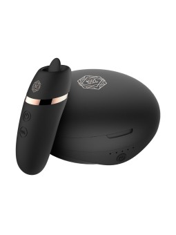 Rosy Gold – Licking Stimulator met Luxe Oplaadcase – Zwart