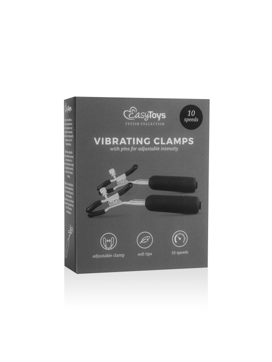 Easytoys Fetish - Nipple Clamps With Vibrating Bullets