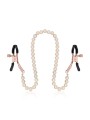 Rosy Gold - Tepelklemmen met parelketting - Verstelbaar Design