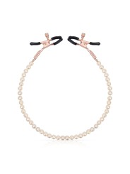 Rosy Gold - Tepelklemmen met parelketting - Verstelbaar Design