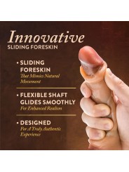Blush - Renaissance DaVinci Sliding Foreskin Dildo - 20 cm