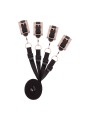 Rosy Gold - Under-Mattress Restraint Set - Black