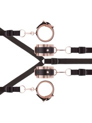 Rosy Gold - Under-Mattress Restraint Set - Black