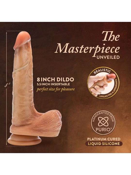 Blush - Renaissance DaVinci Sliding Foreskin Dildo - 20 cm