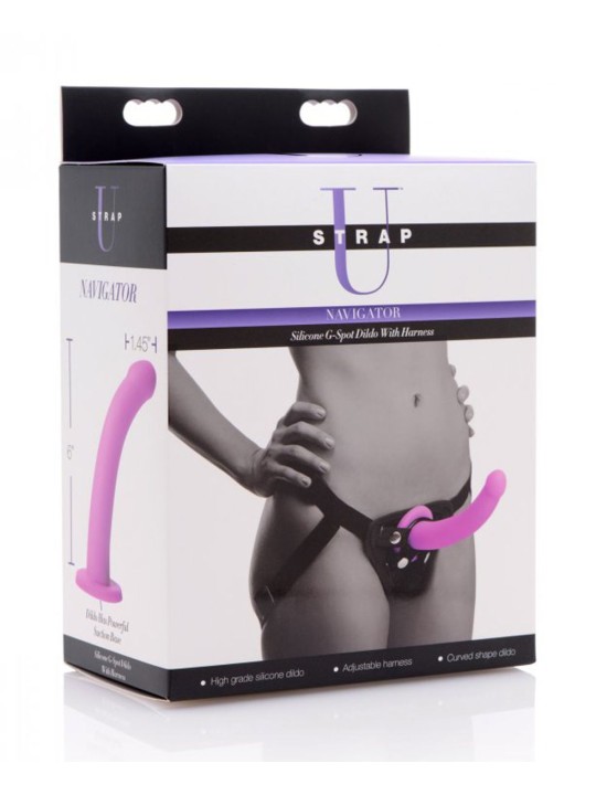Navigator G-Spot Voorbinddildo Met Harnas