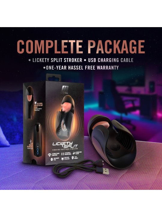 M for Men - Lickety Split Masturbator - Black