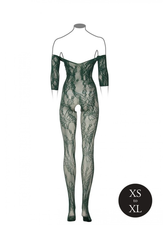 Catsuit With Long Sleeves - Green