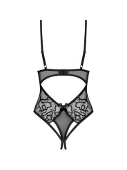 Obsessive - Blomentis Crotchless Teddy - Black