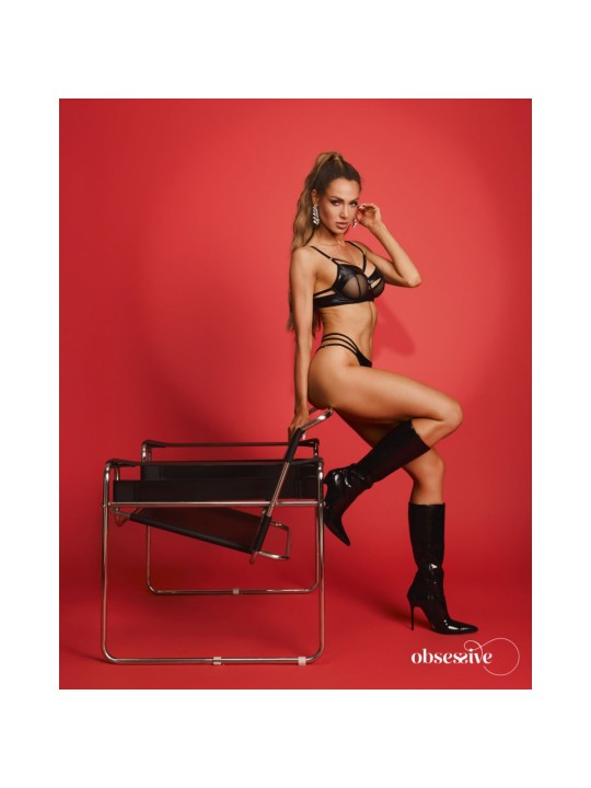Obsessive – Dominna 2-pcs Lingerie Set – Black