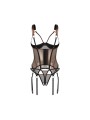 Obsessive – Soranna Corset & Crotchless Thong – Brown