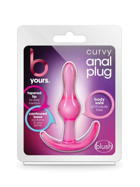B Yours - Gebogen Buttplug - Roze