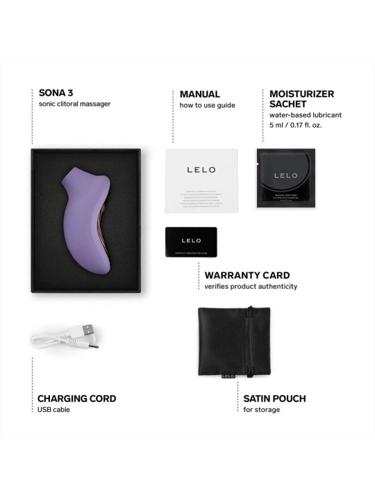 LELO - SONA 3 Clitoris Stimulator - Violet Dusk