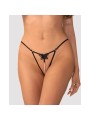 Obsessive - Selisme Crotchless Thong - Black