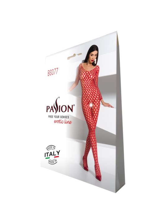 Passion - BS077 Catsuit - Rood