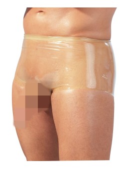 Latex Boxer Met Penissleeve - Transparant