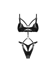 Obsessive - Dame Control Kruisloze Teddy - Zwart