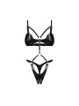 Obsessive - Dame Control Kruisloze Teddy - Zwart