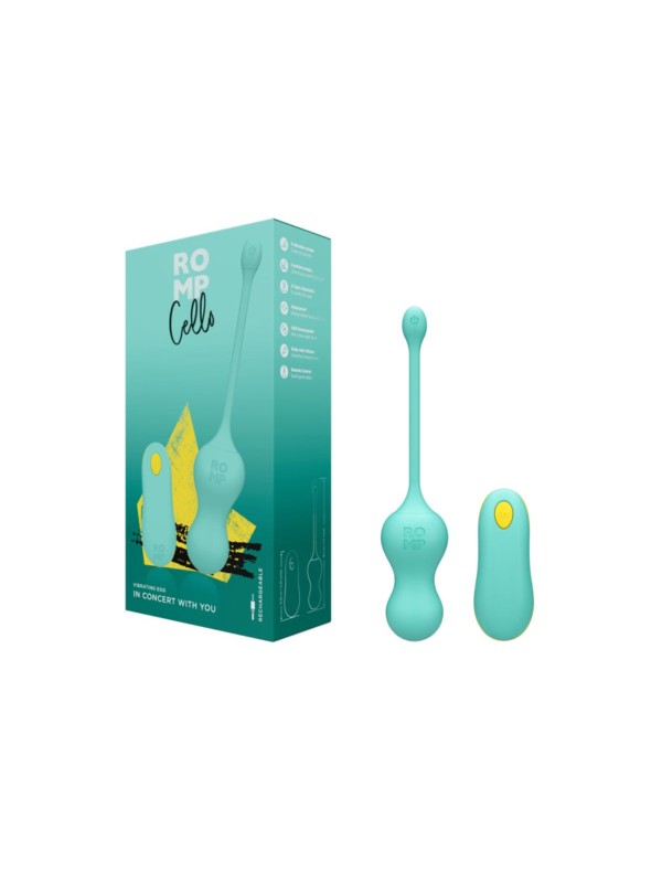 ROMP – Cello Vibrerende Love Egg – Turquoise
