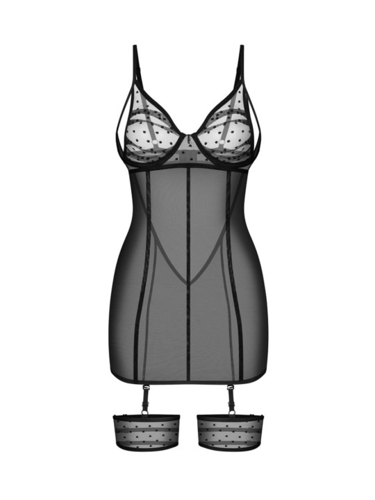 Obsessive - Nuites Chemise - Zwart